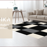 Contemporary Striped Contrast Motif(Black)