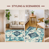 Rustic Cream and Blue Harmony(Blue)