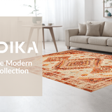 Luxurious Distressed Lattice Arrangement(Beige)