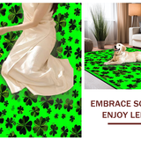 Stylish Tufted Shamrock Composition(Green)
