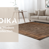 Ultra Soft Area Rug, Non Slip, Stain Resistant, Washable Area Rugs for Living Room, Bedroom, Artisan Inspired Textured Floor Covering(Brown)