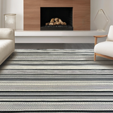 Elegant Black Cream Geometric Design(Black)