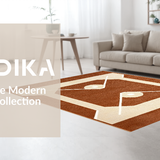 Ultra Soft Area Rug, Non Slip, Stain Resistant, Washable Area Rugs for Living Room, Bedroom, Charming Wooden Texture Aesthetic(Brown)