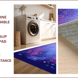 Ultra Soft Area Rug, Non Slip, Stain Resistant, Washable Area Rugs for Living Room, Bedroom, Soft Cozy Shaggy Fantasy Vibes(Purple)