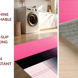 Ultra Soft Area Rug, Non Slip, Stain Resistant, Washable Area Rugs for Living Room, Bedroom, Striking Abstract Gradient Composition(Pink)