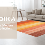 Ultra Soft Area Rug, Non Slip, Stain Resistant, Washable Area Rugs for Living Room, Bedroom, Elegant Minimalist Geometric Concept(Brown)