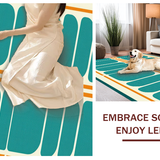 Teal Orange Artistic Stripes(Green)