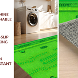 Elegant Nature Themed Coir Doormat(Green)