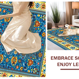 Lively Vintage Lattice Composition(Blue)