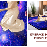 Ultra Soft Area Rug, Non Slip, Stain Resistant, Washable Area Rugs for Living Room, Bedroom, Charming Astral Theme Expression(Purple)