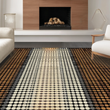 Ultra Soft Area Rug, Non Slip, Stain Resistant, Washable Area Rugs for Living Room, Bedroom, Trendy Natural Textured Look(Brown)
