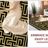 Luxurious Black Gold Geometric Motif(Black)