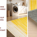 Ultra Soft Area Rug, Non Slip, Stain Resistant, Washable Area Rugs for Living Room, Bedroom, Charming Sunrise Textured Weave(Yellow)