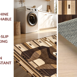 Ultra Soft Area Rug, Non Slip, Stain Resistant, Washable Area Rugs for Living Room, Bedroom, Contemporary Cozy Faux Fur Style(Brown)