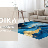 Chic Fluid Patterned Surface(Blue)