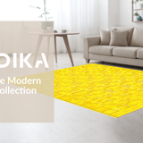 Ultra Soft Area Rug, Non Slip, Stain Resistant, Washable Area Rugs for Living Room, Bedroom, Playful Soft Shaggy Texture(Yellow)