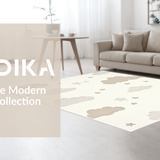 Elegant White Plush Decor Accent(Beige)