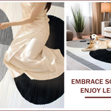 Elegant Circular Monochrome Motif(Black)