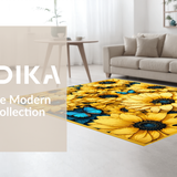 Cozy Earthy Floral Circular Style(Yellow)