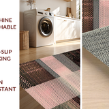 Lively Shaggy Textured Motif(Pink)