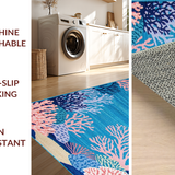 Chic Coral Symmetrical Craftsmanship(Blue)