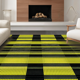 Ultra Soft Area Rug, Non Slip, Stain Resistant, Washable Area Rugs for Living Room, Bedroom, Humorous Animal Print Aesthetic(Black)