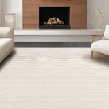Ultra Soft Area Rug, Non Slip, Stain Resistant, Washable Area Rugs for Living Room, Bedroom, Sophisticated Subtle Popcorn Detailing(Beige)