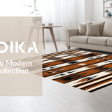 Ultra Soft Area Rug, Non Slip, Stain Resistant, Washable Area Rugs for Living Room, Bedroom, Rustic Southwest Geometric Motif(Brown)
