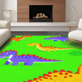 Bright Multi Color Dino Adventure Style(Green)