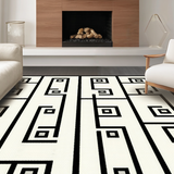 Contemporary Monochrome Geometric Elegance(Beige)