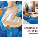 Vibrant Abstract Expressionist Palette(Blue)