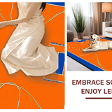 Ultra Soft Area Rug, Non Slip, Stain Resistant, Washable Area Rugs for Living Room, Bedroom, Vibrant Basketball Court Motif(Orange)