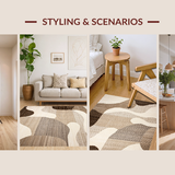 Trendy Warm Abstract Waves(Beige)