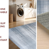 Ultra Soft Area Rug, Non Slip, Stain Resistant, Washable Area Rugs for Living Room, Bedroom, Sleek Gray Shag Minimalism Vibe(Gray)