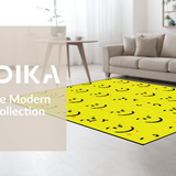 Ultra Soft Area Rug, Non Slip, Stain Resistant, Washable Area Rugs for Living Room, Bedroom, Delightful Colorful Character Design(Yellow)