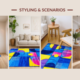Modern Tiled Color Fusion(Blue)