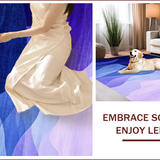 Ultra Soft Area Rug, Non Slip, Stain Resistant, Washable Area Rugs for Living Room, Bedroom, Elegant Gradient Color Fusion(Purple)