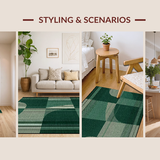 Artistic Textured Geometric Waves(Green)