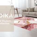 Modern Artistic Pink Gold Flow(Red)