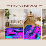 Bold Electric Guitar Imagery(Purple)