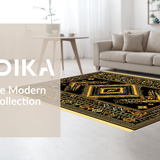 Elegant Earthy Colorful Medallion(Black)