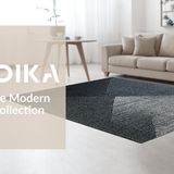 Ultra Soft Area Rug, Non Slip, Stain Resistant, Washable Area Rugs for Living Room, Bedroom, Geometric Bow Rug:  Black Decorative Carpet(Gray)