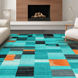 Chic Neutral Tone Geometry(Blue)