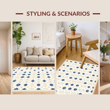 Geometric Star Motif in Pastel(White)
