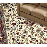 Ultra Soft Area Rug, Non Slip, Stain Resistant, Washable Area Rugs for Living Room, Bedroom, Luxurious Classic Ornate Patterns(Ivory)