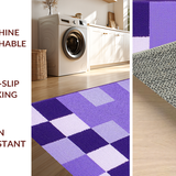 Ultra Soft Area Rug, Non Slip, Stain Resistant, Washable Area Rugs for Living Room, Bedroom, Chic Lavender Minimalist Layout(Purple)