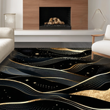 Opulent Modernist Geometric Arrangement(Black)