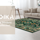 Artful Retro Medallion Layout(Green)