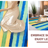 Vibrant Brushstroke Striped Aesthetic(Blue)