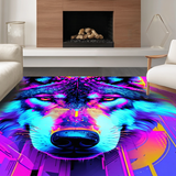 Bold Iridescent Wildlife Imagery(Blue)